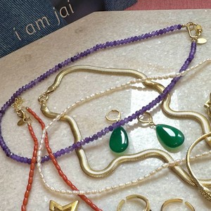 Ketting Purple Jade | I Am Jai | Paars from WhatTheF
