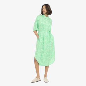 Midi Jurk Briella | Soft Rebels | Groen from WhatTheF