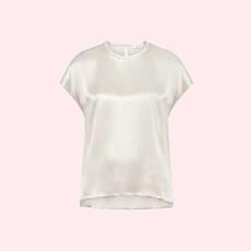 Satijnen Top Wasabi | Alchemist | Ecru via WhatTheF