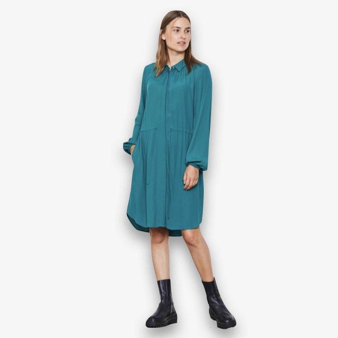 Jurk Anna | Soft Rebels | Turquoise from WhatTheF