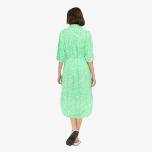 Midi Jurk Briella | Soft Rebels | Groen from WhatTheF