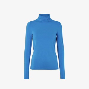 Tencel Turtleneck Joline | Basic Apparel | Blauw from WhatTheF