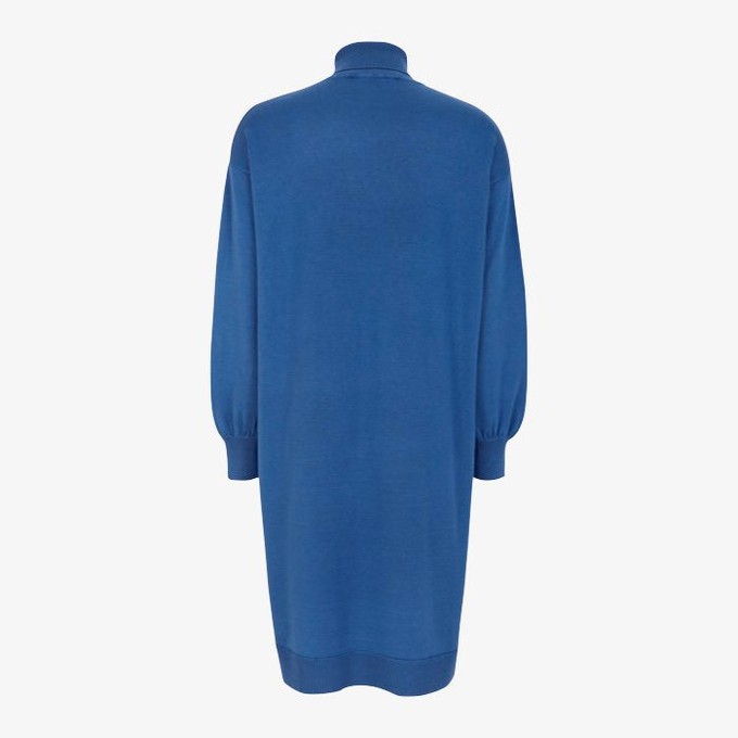 Loose Fit Midi Jurk met Kol Fenja | Soft Rebels | Blauw from WhatTheF