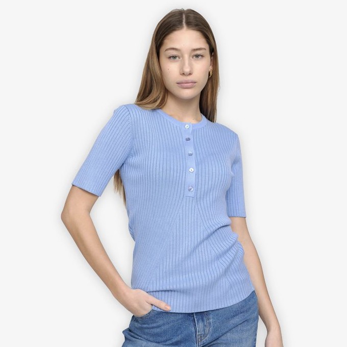 Gebreide Top Filo | Soft Rebels | Blauw from WhatTheF