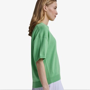 V-hals Polo Sweater Chandra | Absolut Cashmere | Groen from WhatTheF