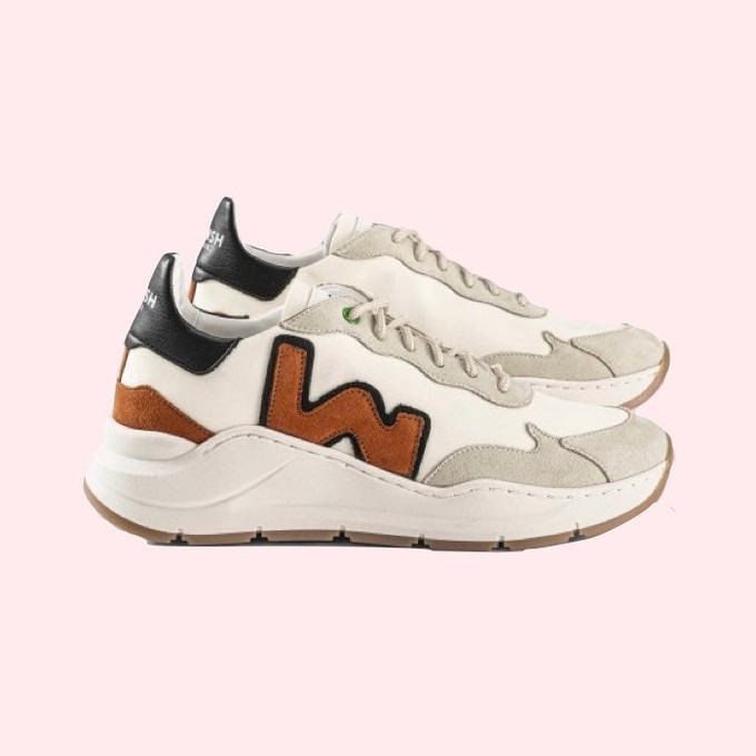 Vegan Sneaker Wave Butter Copper | Womsh | Ecru from WhatTheF
