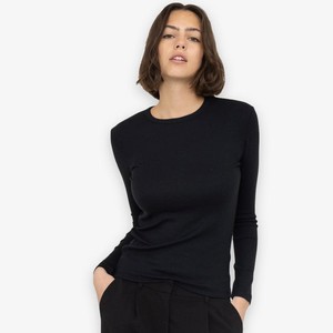 Rib Top Fenja | Soft Rebels | Zwart from WhatTheF