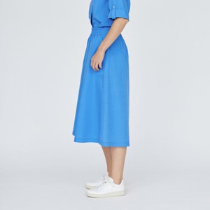 Midi Rok Tilde | Basic Apparel | Blauw from WhatTheF