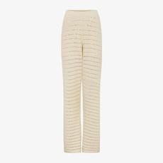 Gebreide Broek Hennie | Soft Rebels | Beige via WhatTheF