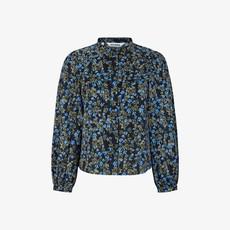 Organic Cotton Briella Shirt | Soft Rebels | Blauw via WhatTheF