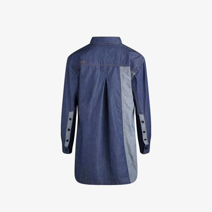 Denim Shirt Dua | Blanche | Blauw from WhatTheF