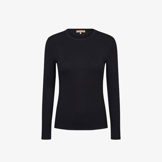 Rib Top Fenja | Soft Rebels | Zwart from WhatTheF