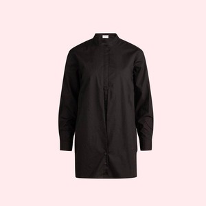 Wrap Shirt Shirin | Blanche | Zwart from WhatTheF