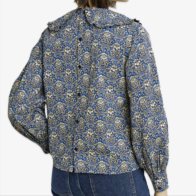 Blouse V&A Millefleur | People Tree | Blauw from WhatTheF