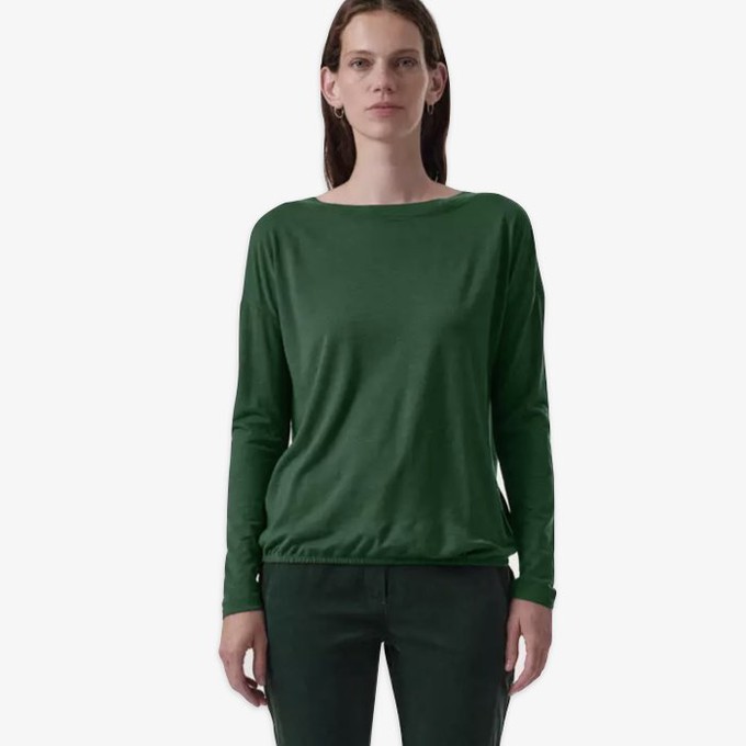 Wollen Boothals Top | Lanius | Groen from WhatTheF