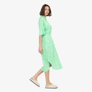 Midi Jurk Briella | Soft Rebels | Groen from WhatTheF