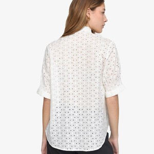 Broderie Blouse Marine | Soft Rebels | Wit from WhatTheF