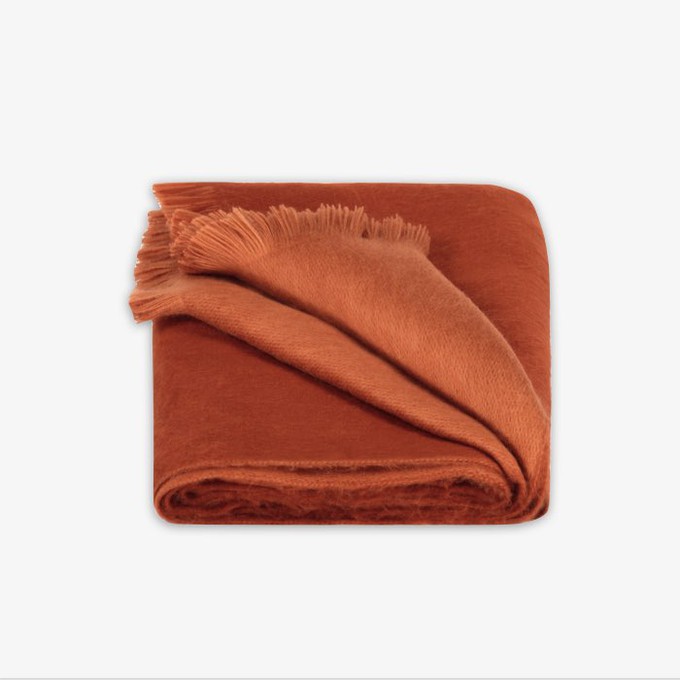 Dubbelzijdige Sjaal | Alpaca Loca | Terracotta from WhatTheF