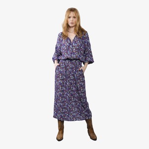 Gebloemde Blouse Isa | Elements of Freedom | Paars from WhatTheF