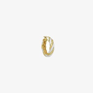 Hoop Gold Silver Twist | Tits | Goud Zilver from WhatTheF