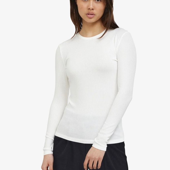 Rib Top Fenja | Soft Rebels | Wit from WhatTheF