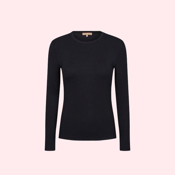 Rib Top Fenja | Soft Rebels | Zwart from WhatTheF