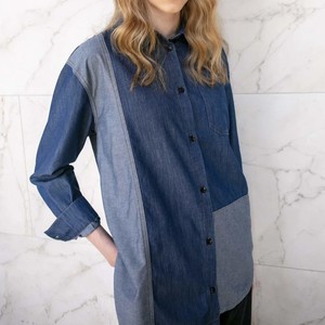 Denim Shirt Dua | Blanche | Blauw from WhatTheF