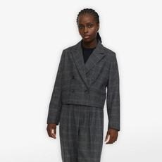 Korte Blazer Annie | Soft Rebels | Grijs via WhatTheF