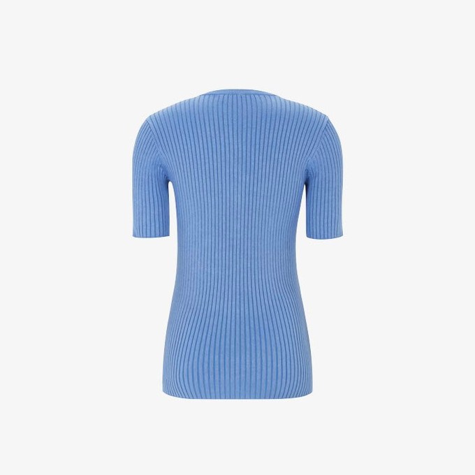 Gebreide Top Filo | Soft Rebels | Blauw from WhatTheF