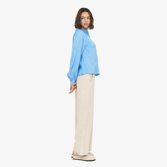 Blouse Collins | Soft Rebels | Blauw from WhatTheF