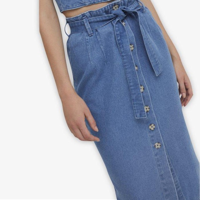 Denim rok Dixon | Rita Row | Blauw from WhatTheF