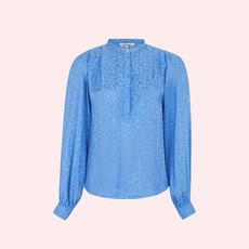 Blouse Collins | Soft Rebels | Blauw van WhatTheF
