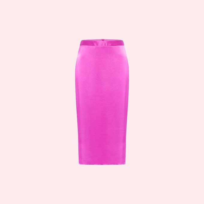 Zijden Satijnen Midi Rok | Lanius | Roze from WhatTheF