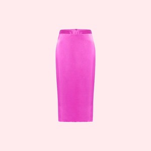 Zijden Satijnen Midi Rok | Lanius | Roze from WhatTheF