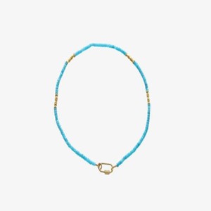 Ketting Aqua Onyx Lock | I Am Jai | Blauw from WhatTheF