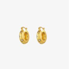 Oorbellen Creolen Sterretjes | I Am Jai | Goud via WhatTheF