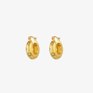 Oorbellen Creolen Sterretjes | I Am Jai | Goud from WhatTheF