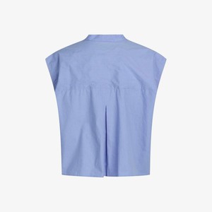 Mouwloos Shirt Dibella | Blanche | Blauw from WhatTheF