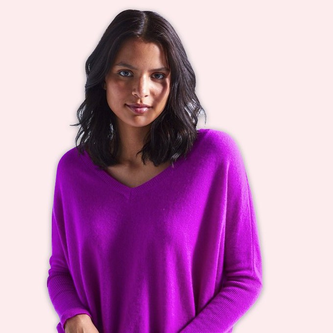 Cashmere Sweater Camille | Absolut Cashmere | Violet from WhatTheF