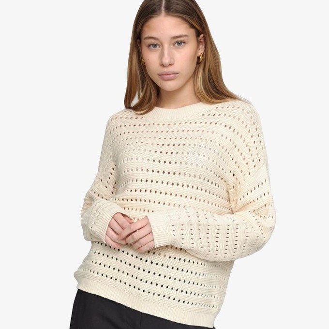 Gebreide Sweater Maren | Soft Rebels | Beige from WhatTheF