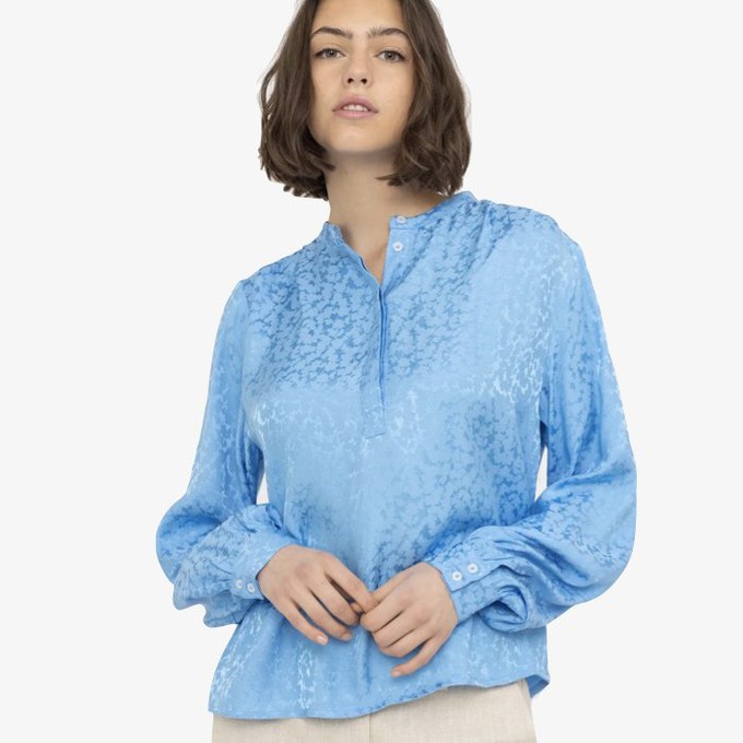 Blouse Collins | Soft Rebels | Blauw from WhatTheF