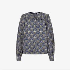 Blouse V&A Millefleur | People Tree | Blauw via WhatTheF
