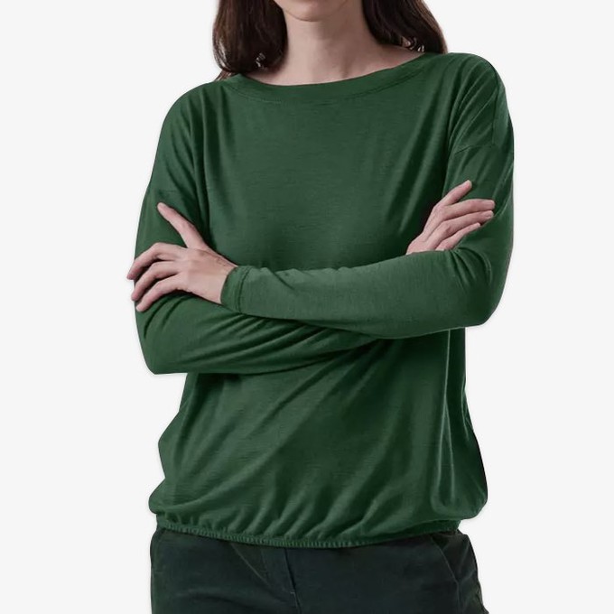 Wollen Boothals Top | Lanius | Groen from WhatTheF