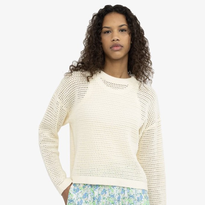 Crochet Sweater Maren | Soft Rebels | Off white from WhatTheF