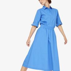 Midi Rok Tilde | Basic Apparel | Blauw via WhatTheF