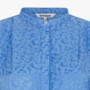 Blouse Collins | Soft Rebels | Blauw from WhatTheF