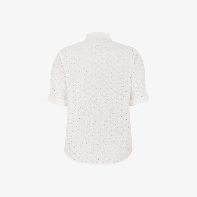 Broderie Blouse Marine | Soft Rebels | Wit from WhatTheF