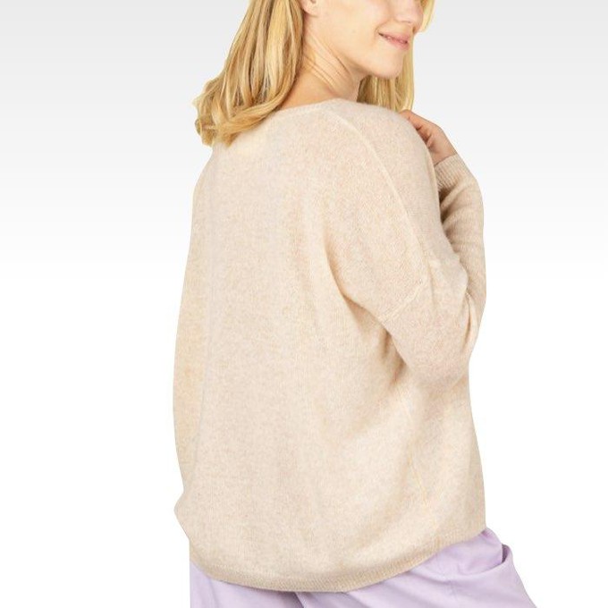 Cashmere sweater Mercedes | Absolut Cashmere | Beige from WhatTheF