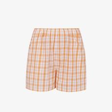 Geruite Shorts Amaya | Soft Rebels | Oranje van WhatTheF