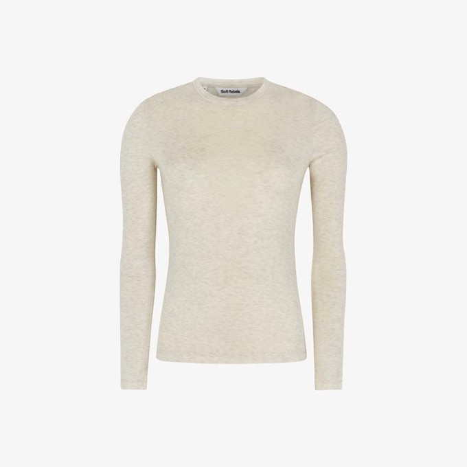 Longsleeve Top Roman | Soft Rebels | Creme from WhatTheF